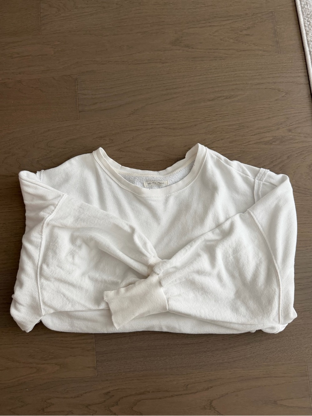 Free People Camden Sweatshirt White Small